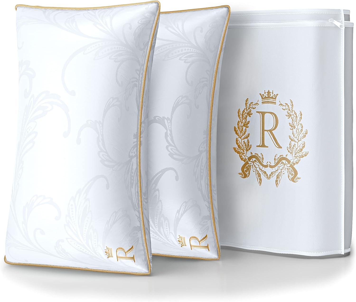 Royal Therapy Pillows Queen Size Set of 2 - Cooling Pillow, Side Sleeper Pillow...