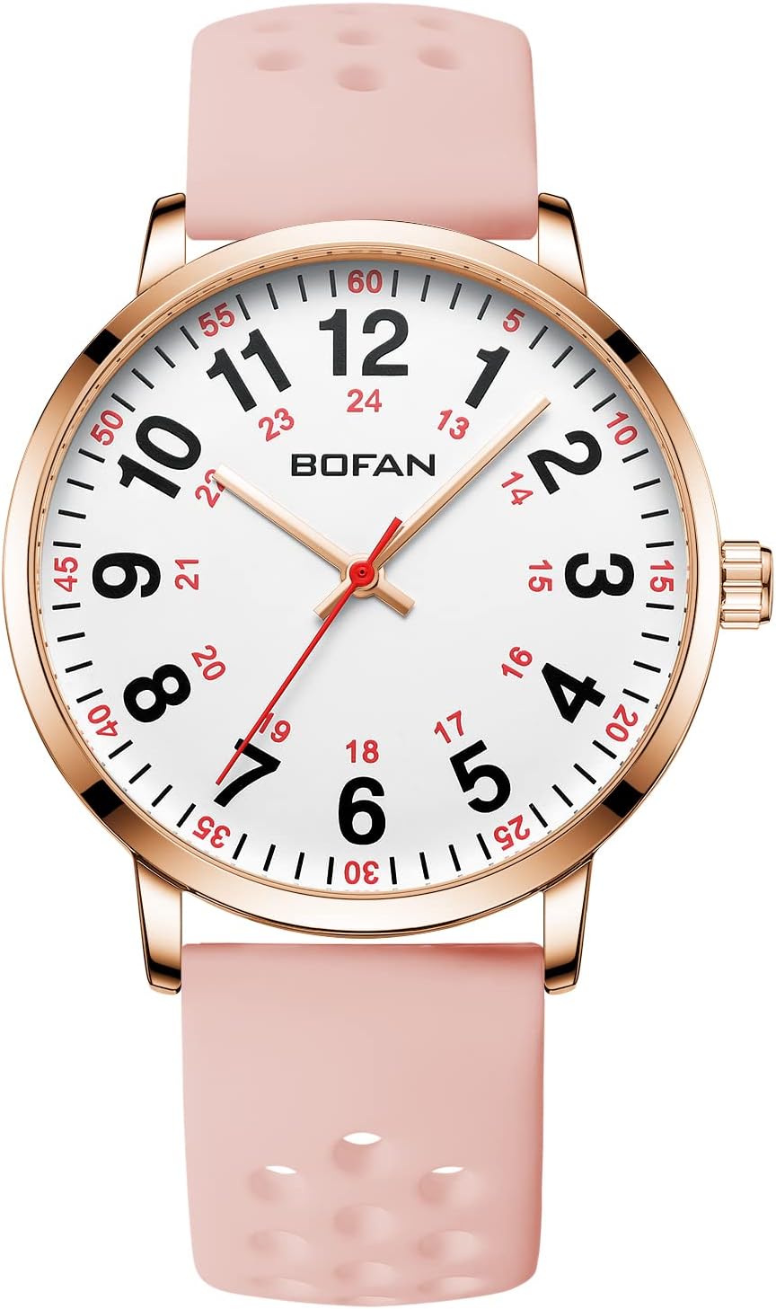 BOFAN Nurse Watch for Nurse,Medical Professionals,Students,Doctors with Easy to...