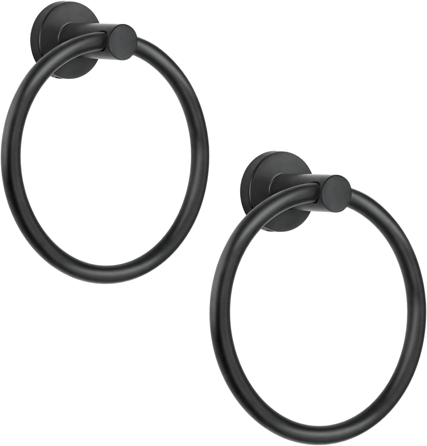 Black Towel Ring，Hand Towel Holder for Bathroom Wall Mounted，Bathroom Towel Ho...