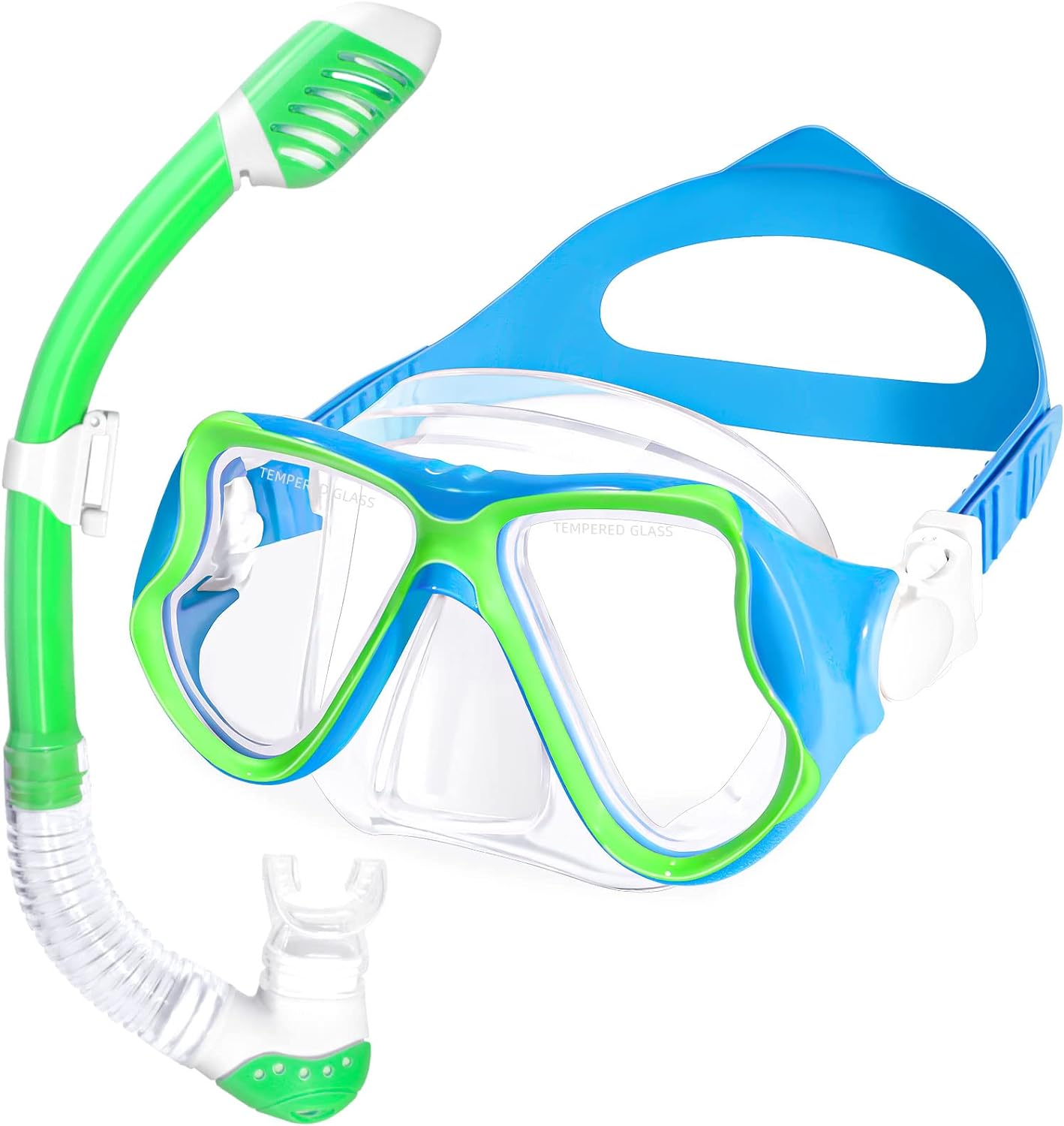 Freela Kids Snorkeling Set, Snorkeling Gear for Kids 5-14 with Dry Top Snorkel a...