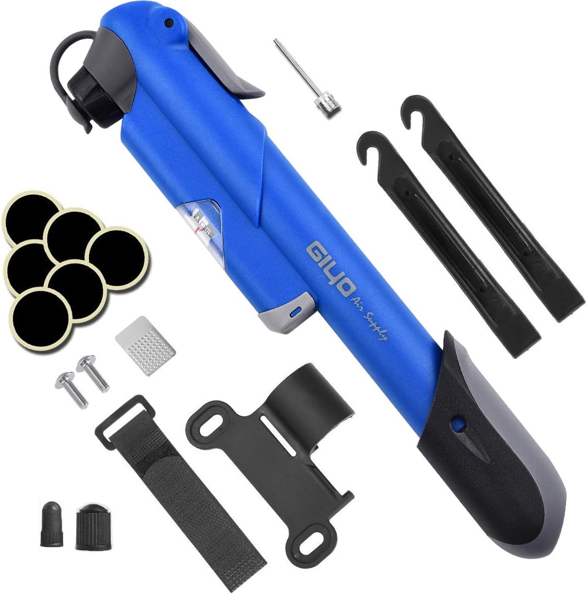 Diyife Bike Pump with Pressure Gauge, [120 PSI][Pe...