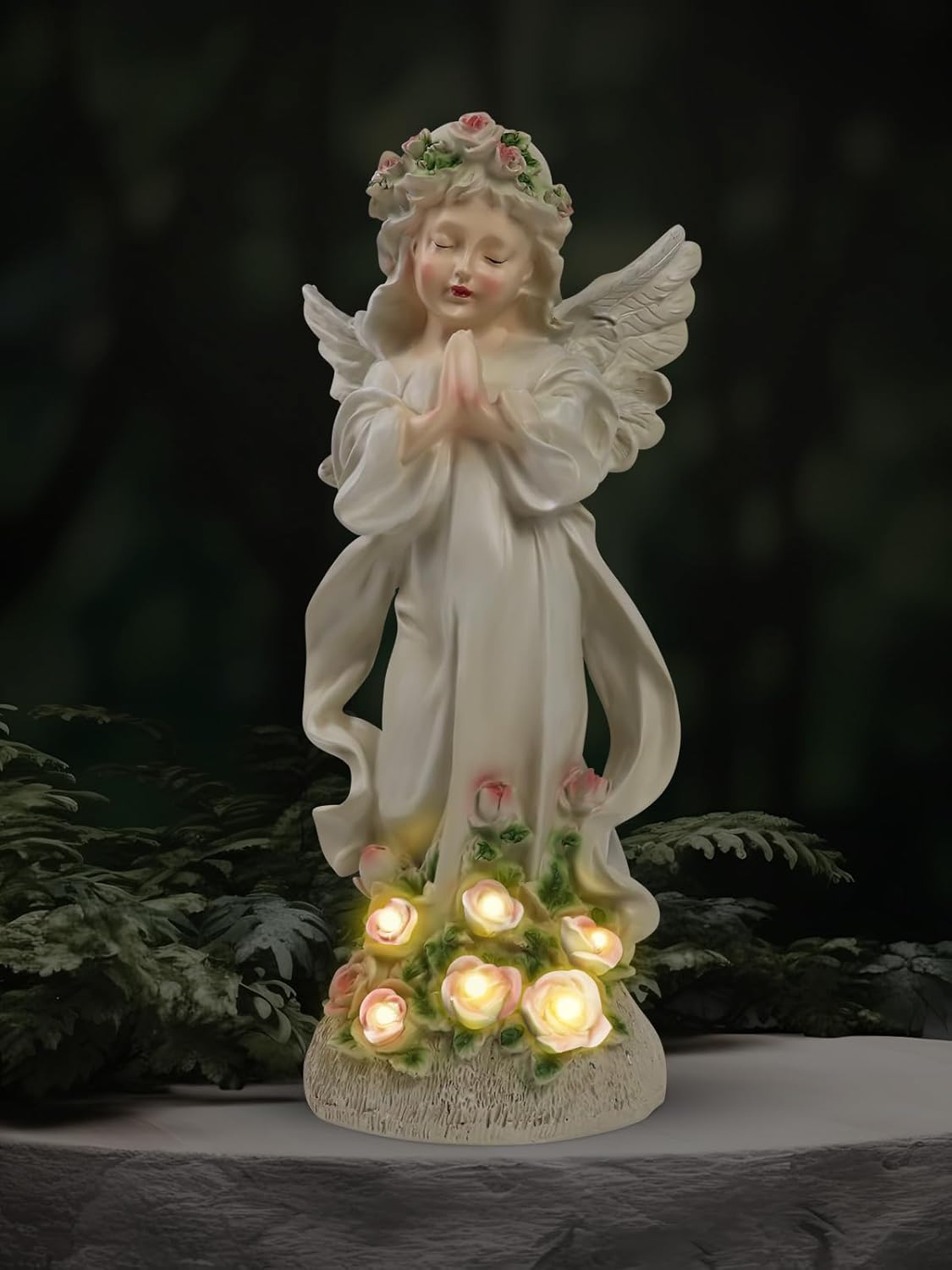 GedFong Mothers Gifts for Mum Nan Grandma, Praying Angel Solar Garden Ornaments...