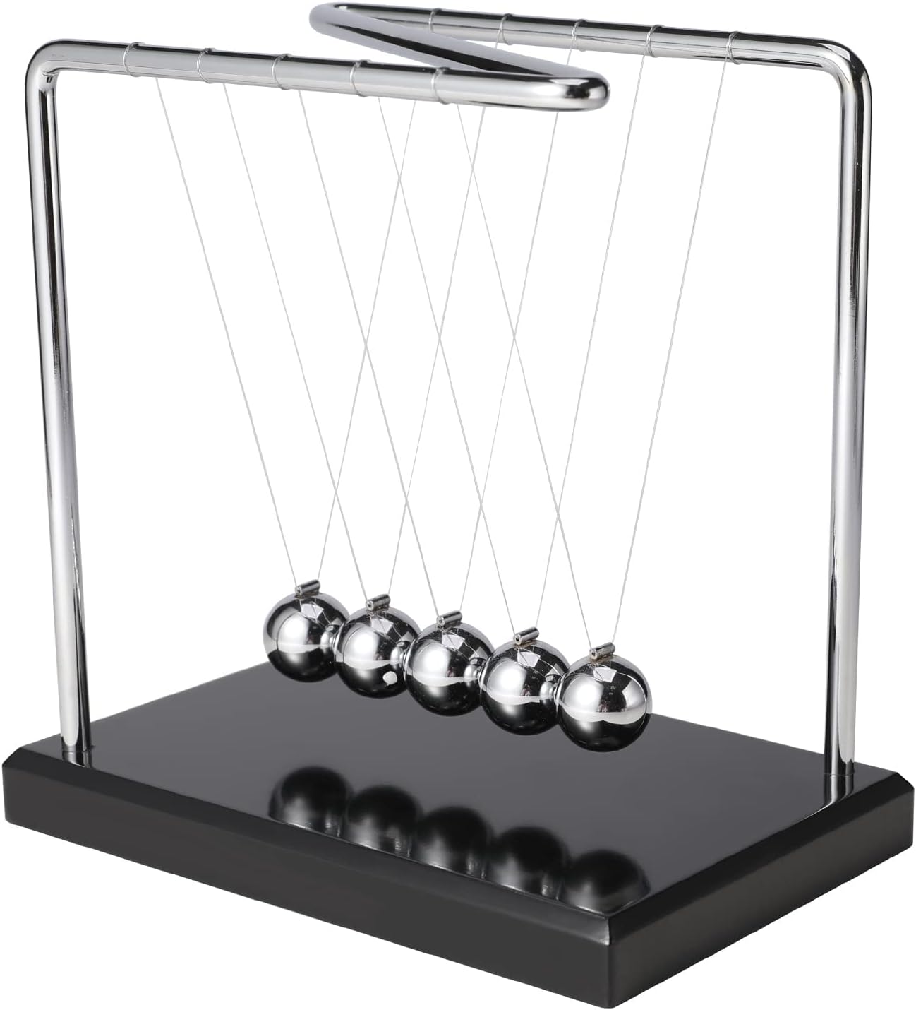 PowerKing Newtons Cradle Balance Balls - Cradle Ball Office Desk Pendulum Balanc...