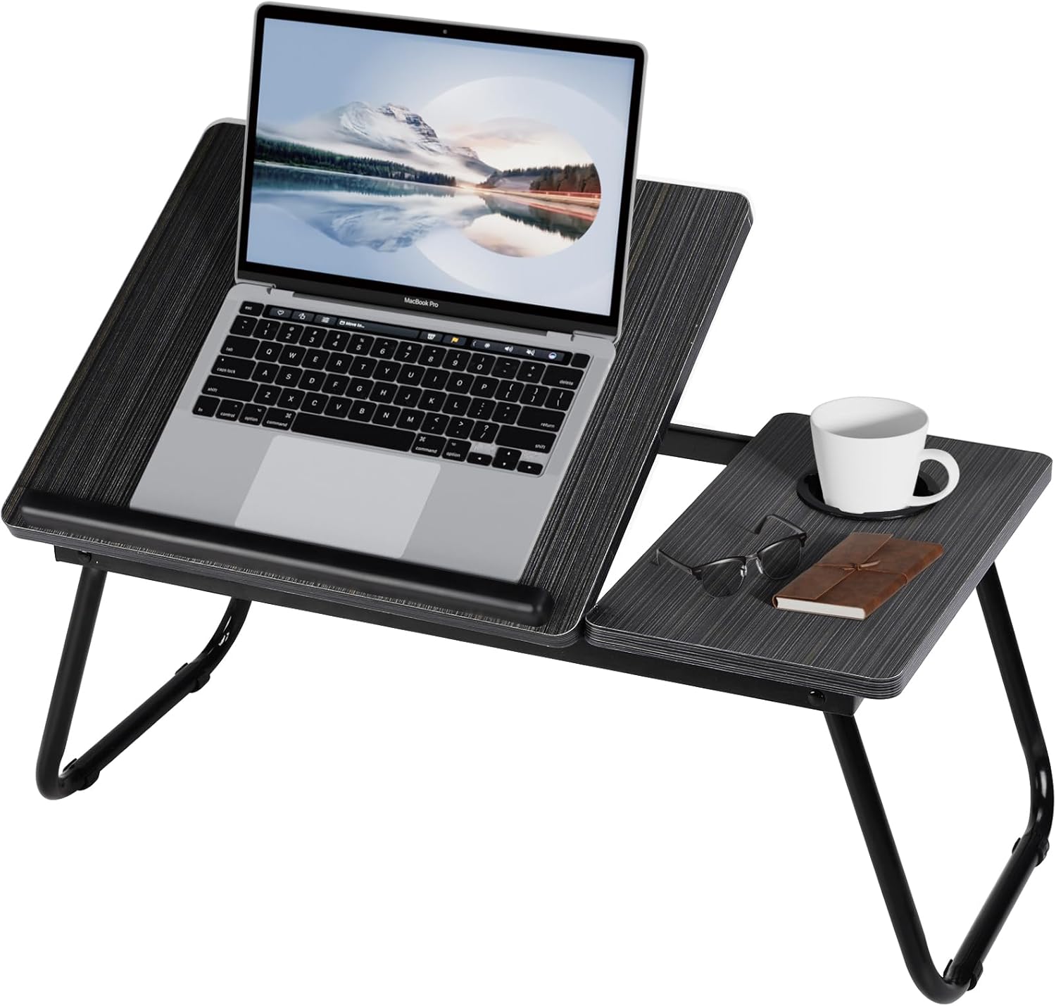 Warmiehomy Laptop Desk, Laptop Bed Table with Foldable Legs & Cup Slot,Reading H...
