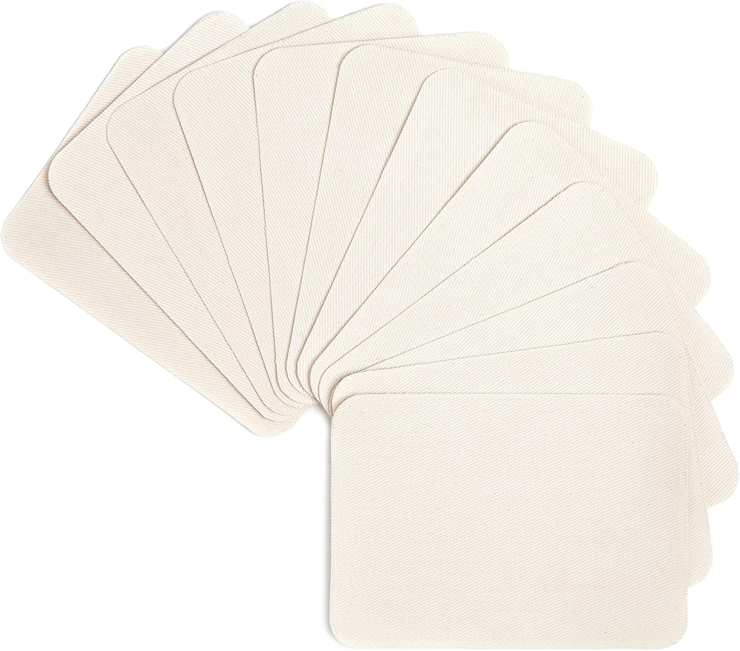AXEN 12PCS Iron on Repair Patches, 100% Cotton Fabirc Mending Patches for Clothi...