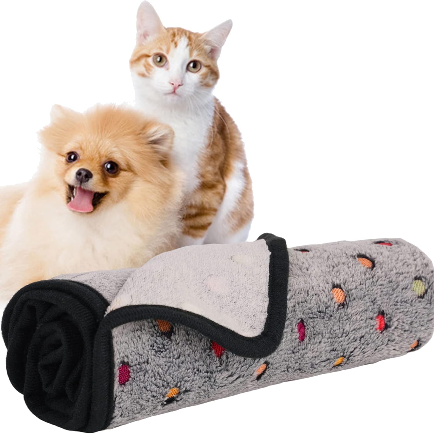 Tofern Pet Dog Blanket Washable Fluffy Fleece Blanket Soft and Breathable Cat Do...