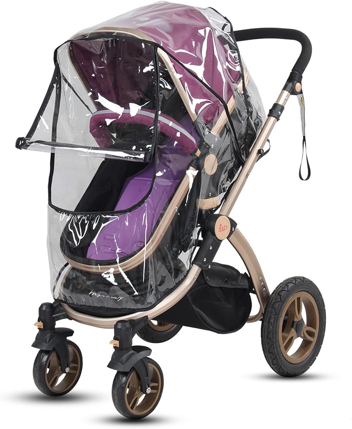 1PC PVC Transparent Universal Foldable Waterproof Baby Stroller Rain Cover Dust...