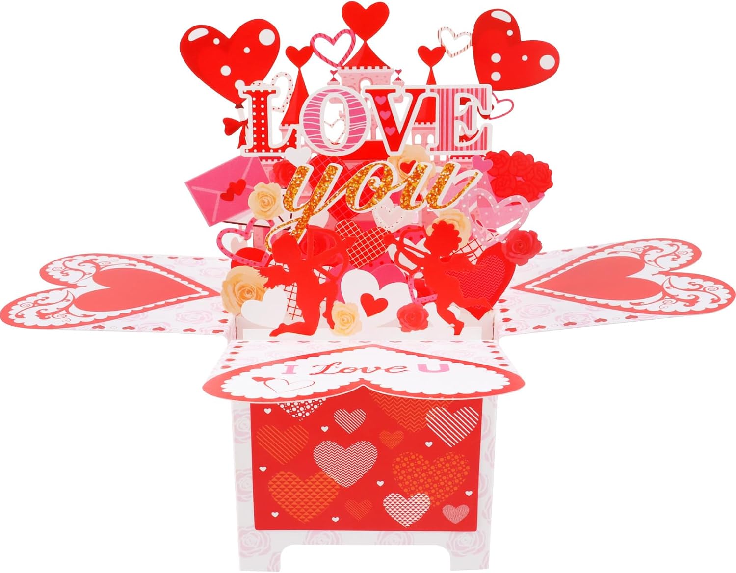 Cute Anniversary Card for Him Her - I Love You, Valentines Day Birthday Card Boy...