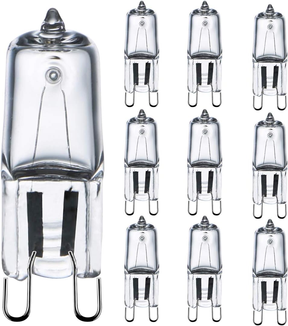 Comyan G9 Halogen Bulbs 230V 42W (44W) 2800K Warm White 590lm Clear G9 Capsule B...