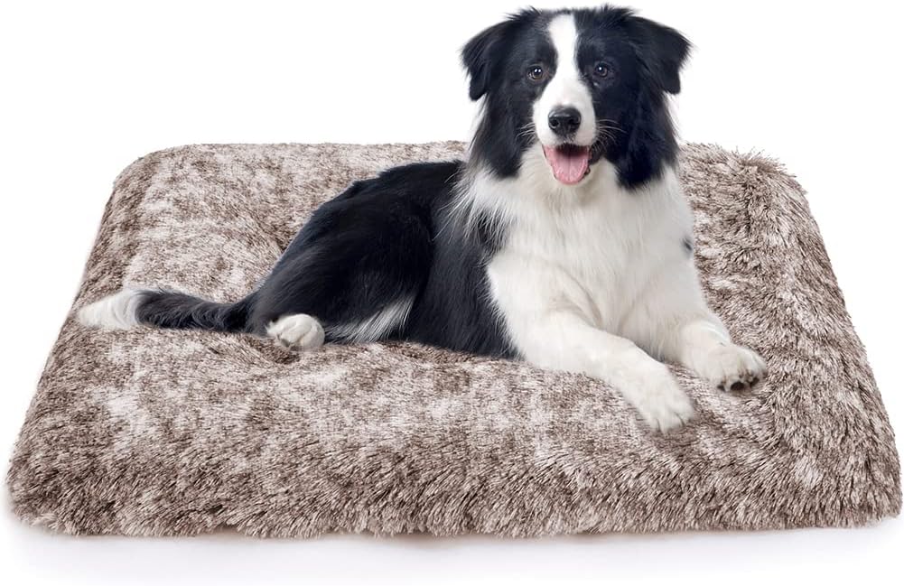 ULIGOTA Small Dog Bed Plush Crate Mattress Anti Anxiety Dog Bed Calming Soft Dog...