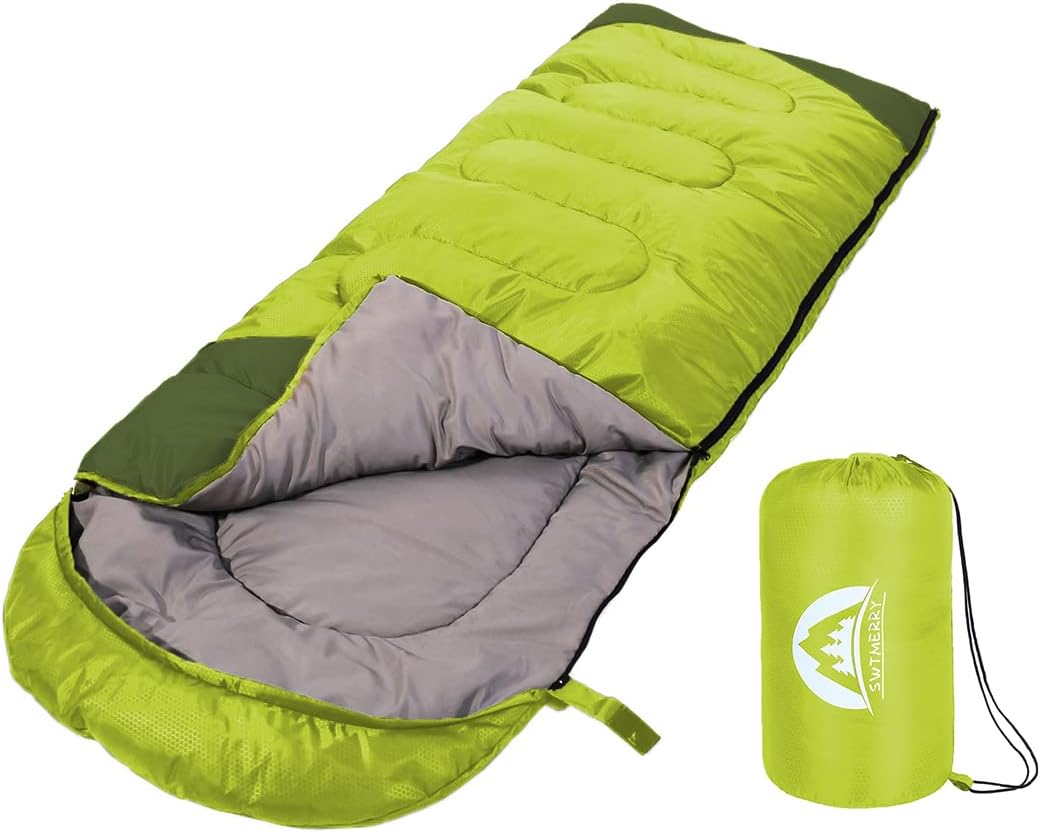 SWTMERRY- Sleeping Bag 3-4 Seasons (Summer, Spring, Fall, Winter) Warm & Cool We...
