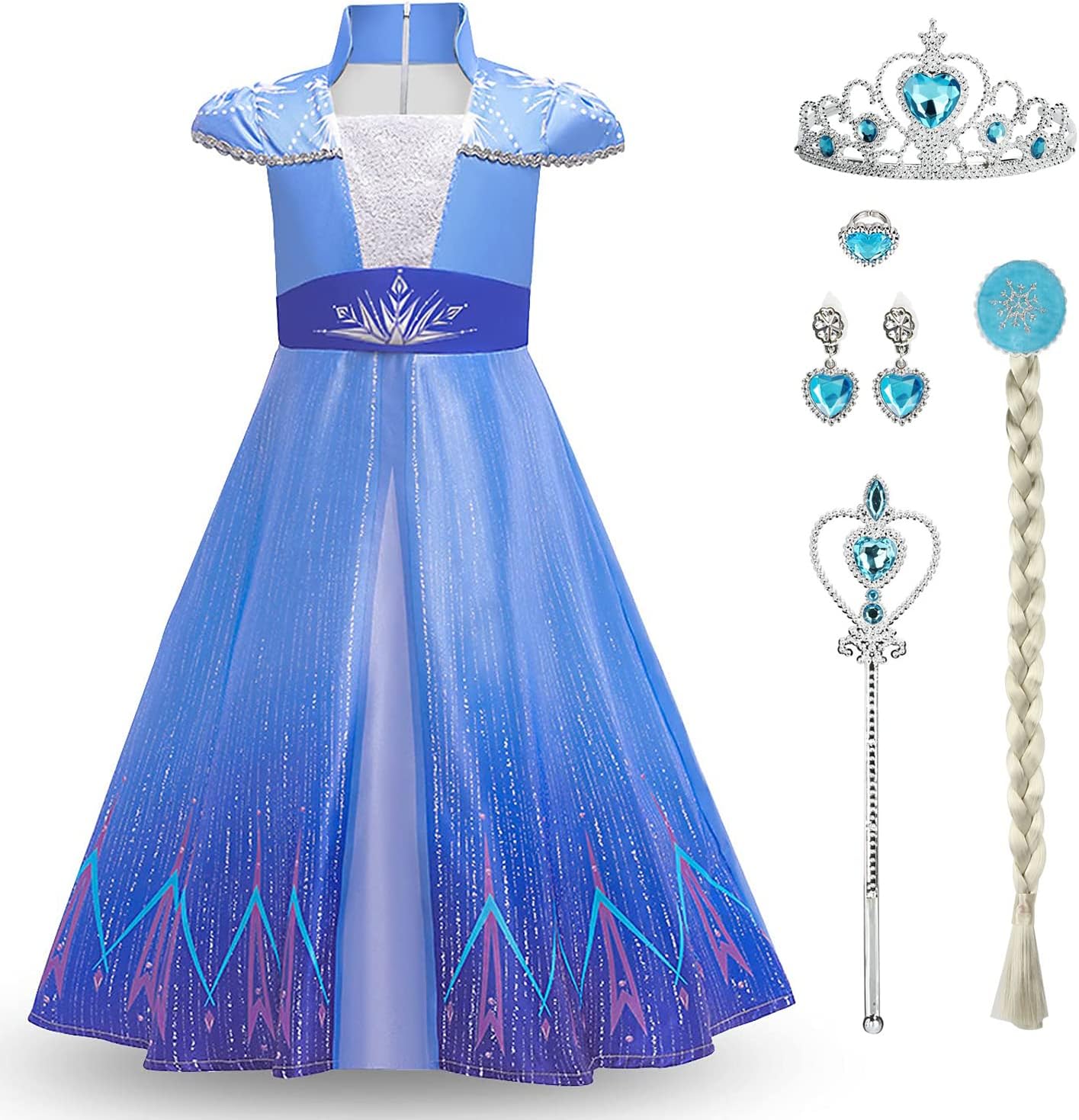 Discoball Elsa Dress Princess Costume,Girls Princess Costume,Elsa Classic Travel...