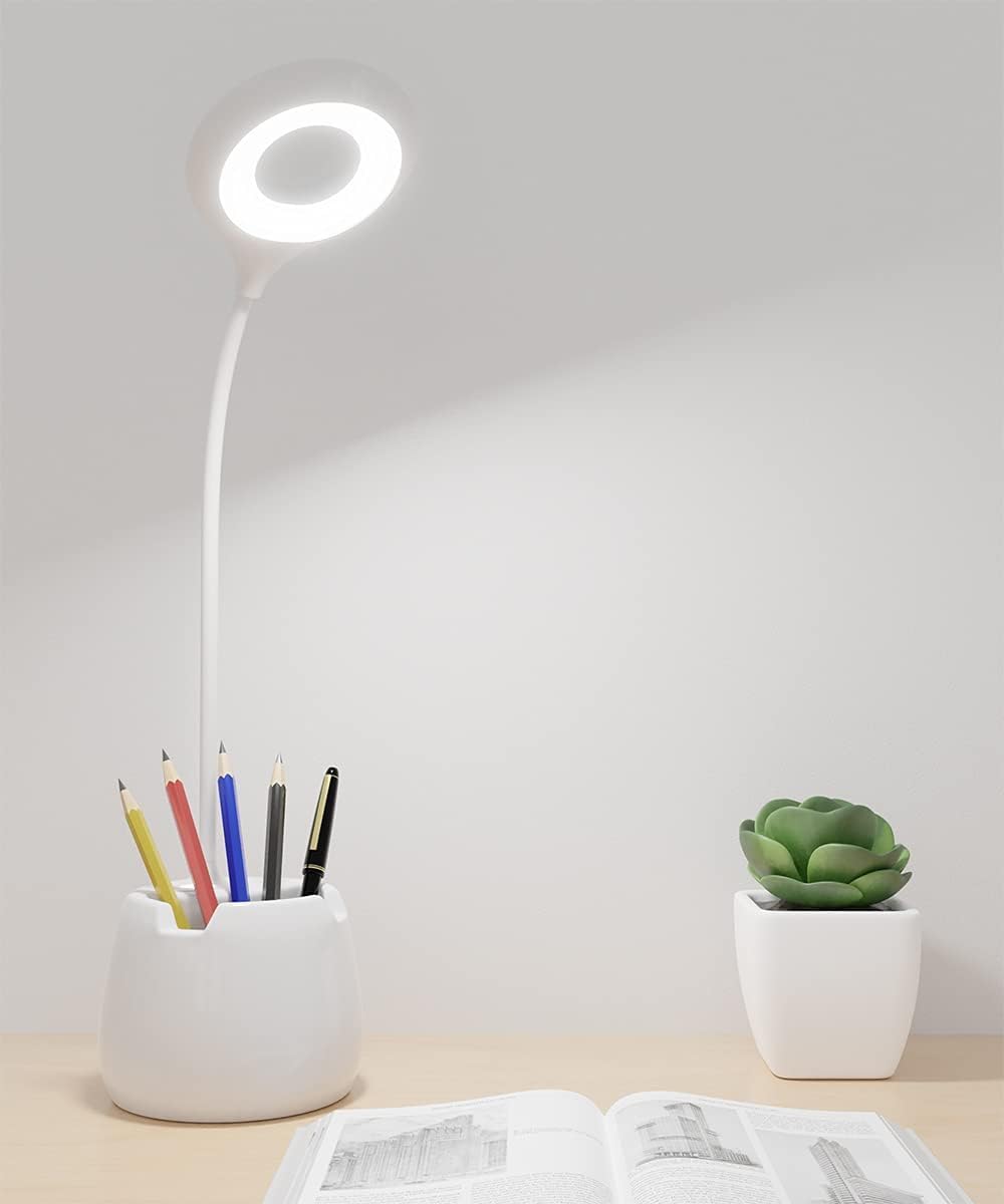 LED Desk Lamp with Night Light, USB Rechargeable R...