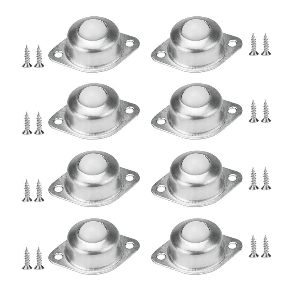 SIYINGSAERY 8 PCS Ball Transfer Bearing Roller 2 Holes Bearing Casters Ball Tran...