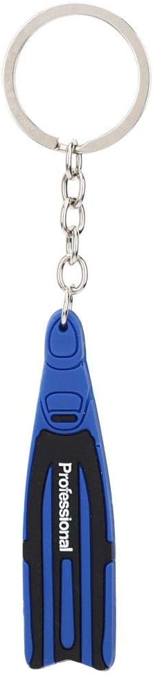 Vbest life PVC Diving Theme Key Ring with Key Chain Mini Unique Flipper Shape Ke...