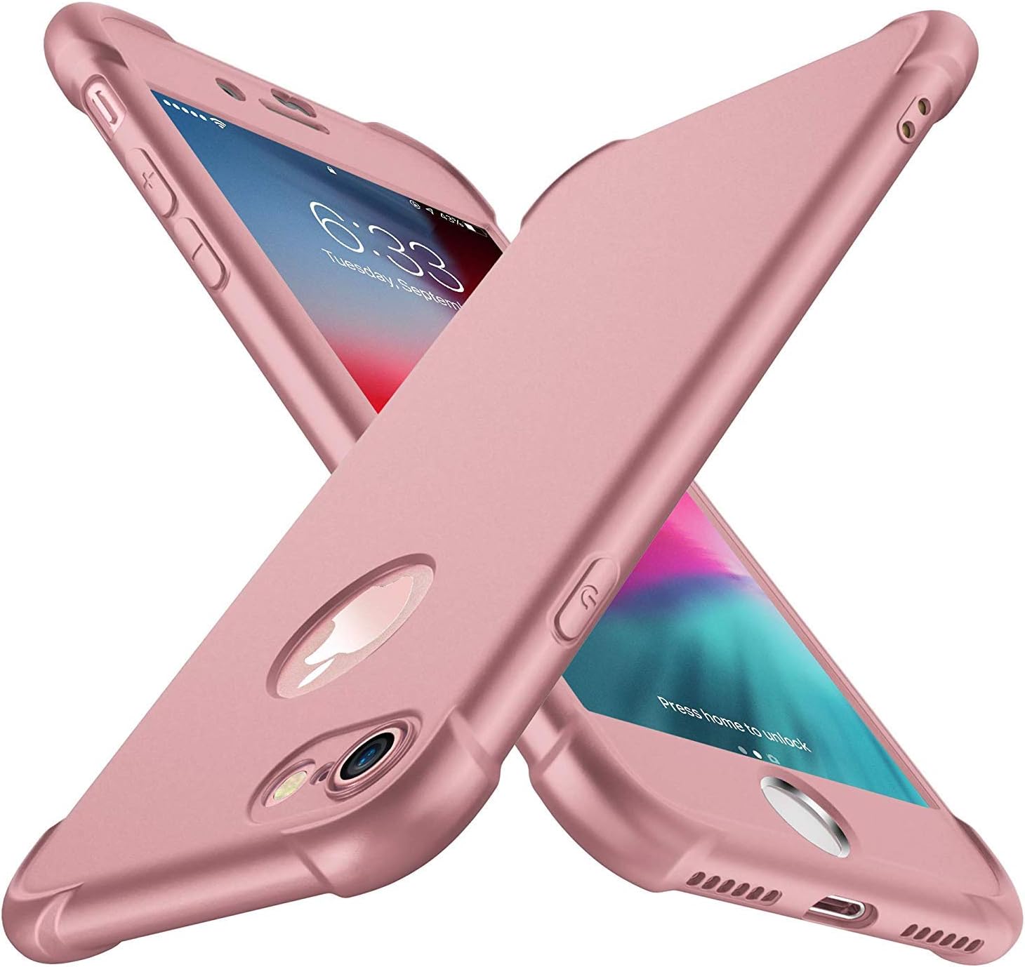 ORETECH for iPhone 7 Case & iPhone 8 Case, [2 x Tempered Glass Screen Protector]...