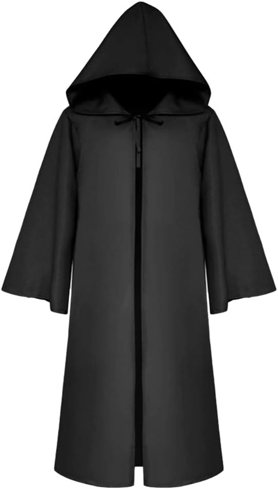 Qchomee Halloween Child Hooded Robe Cloak Costume Adults Knight Wizard Cosplay C...