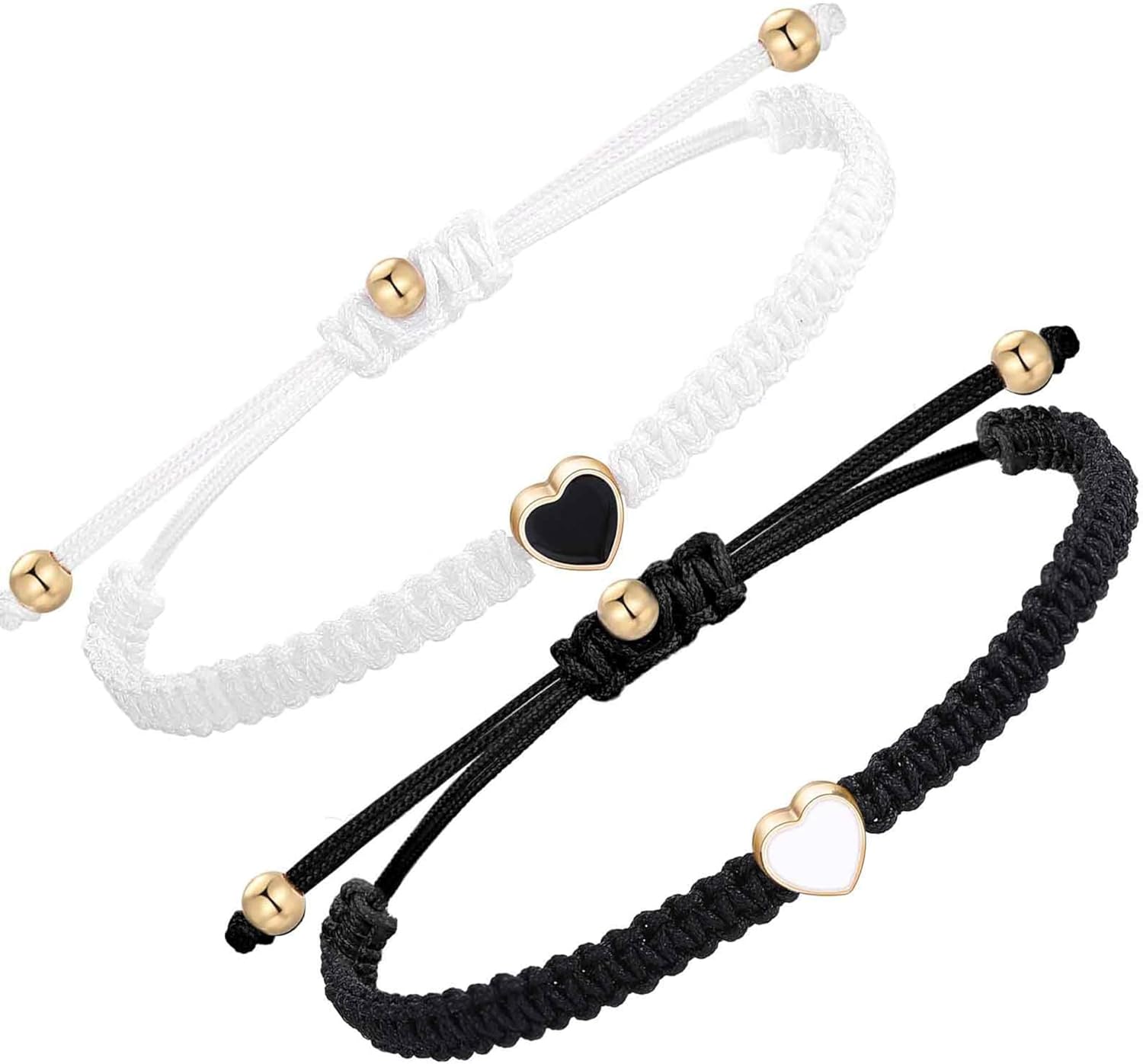 EXGOX Bracelet for Women Friendship Bracelet 2PCS Heart Best Friends Bracelets H...