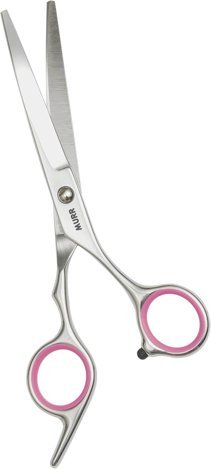 Murr Pet Grooming Scissors | Curved Dog Grooming Scissors | with Safety Round Ti...