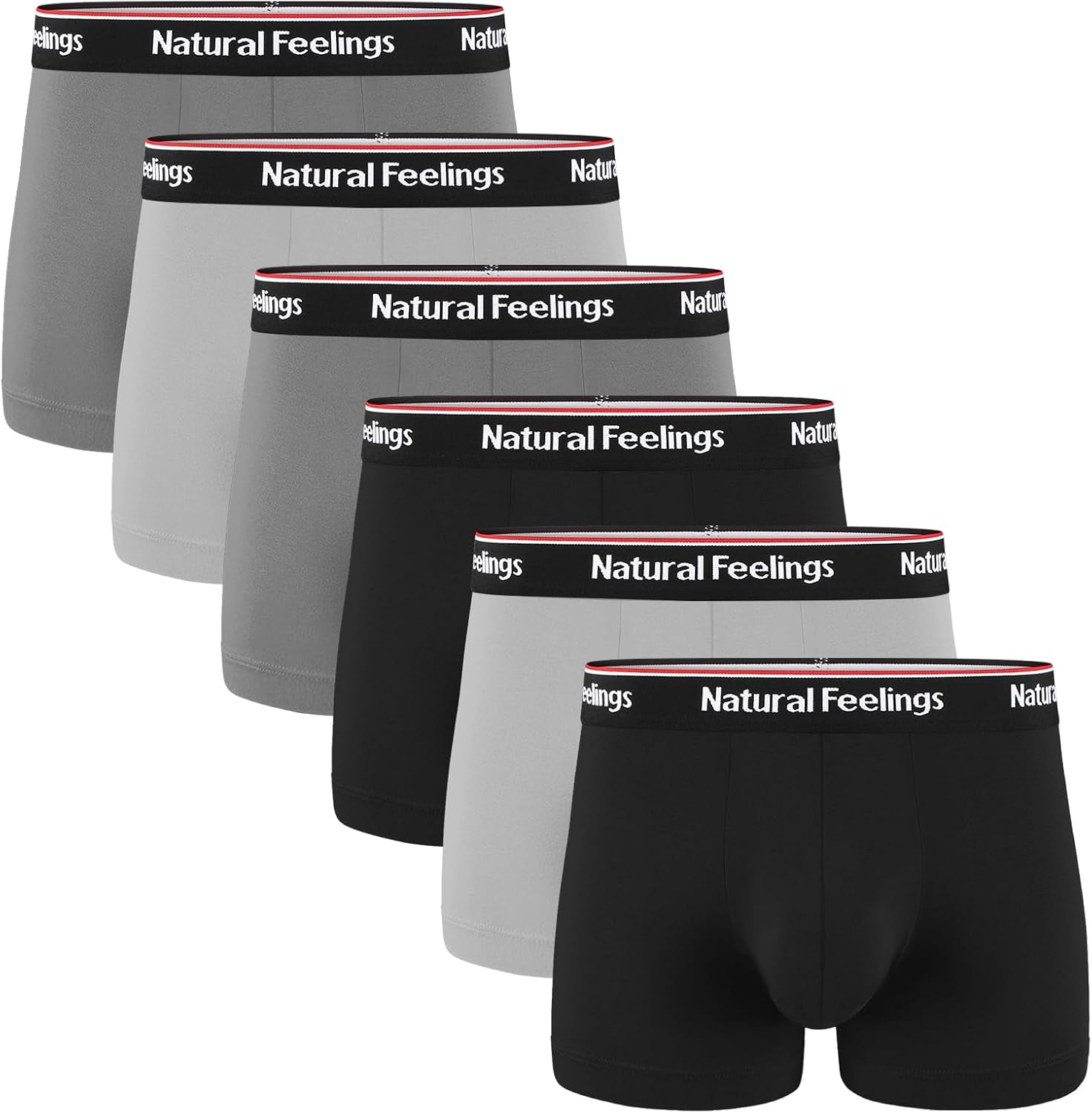 Natural Feelings Mens Underwear Trunks Cotton Boxers for Mens Boxers Shorts Mult...