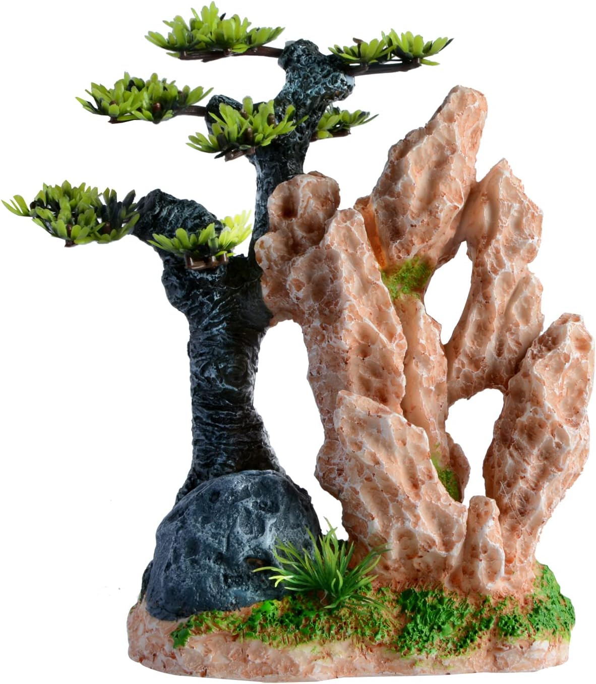 ANMOO Fish Tank Decorations Aquarium Mountain View For Fish Tank Aquarium Decora...