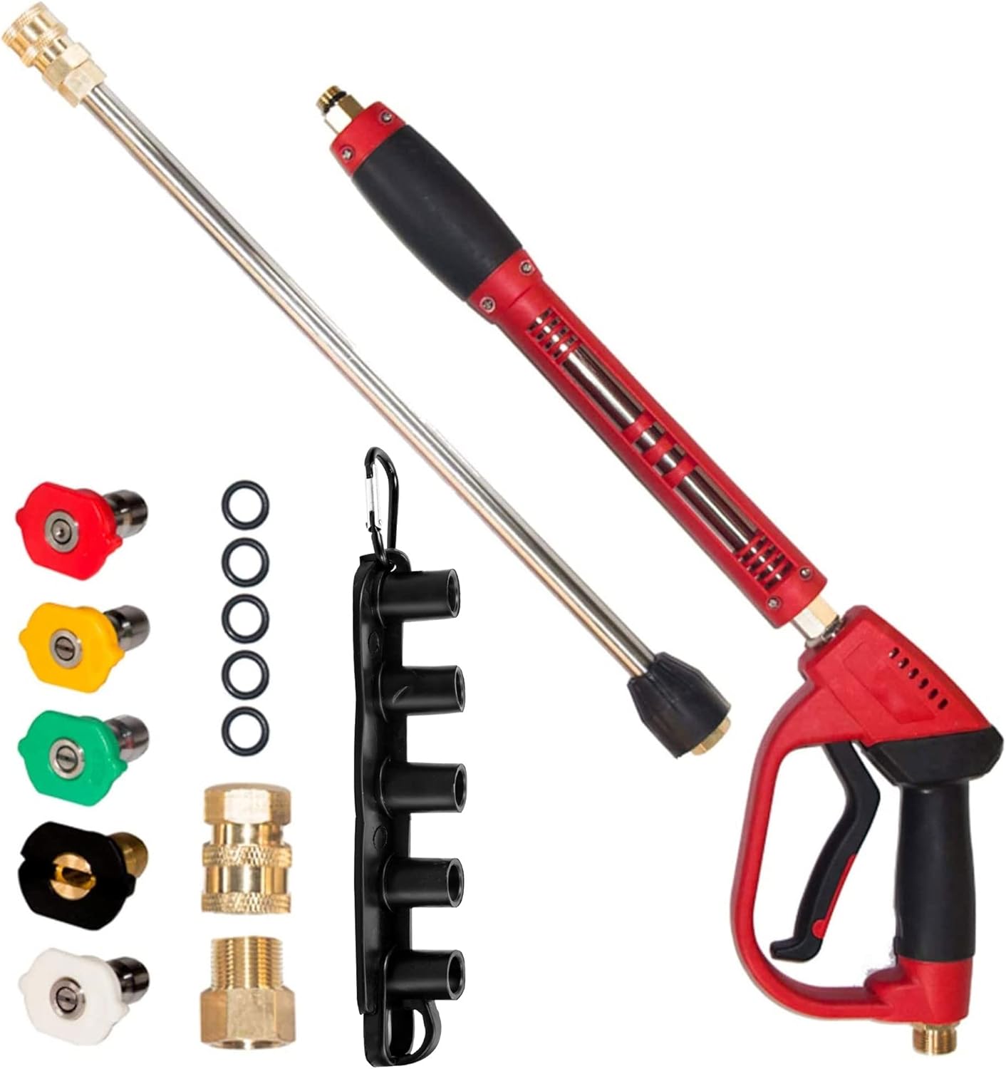 Hourleey Pressure Washer Gun, Red High Power Washe...