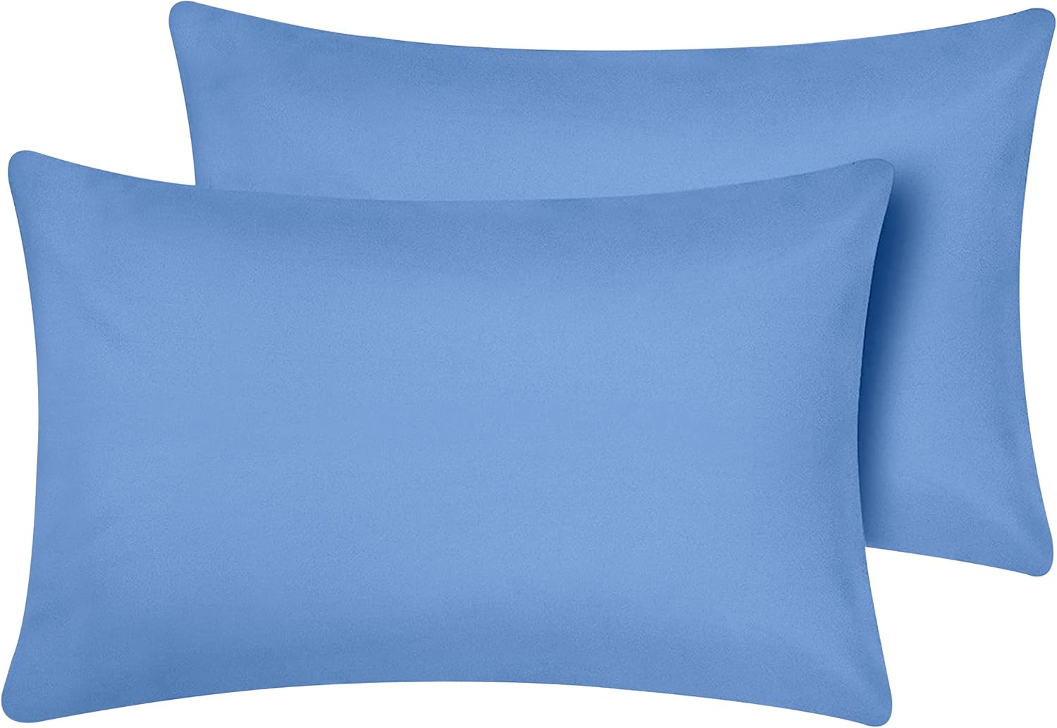 Oxford Homeware Pillow Cases 2 Pack Brushed Microfiber – Standard Sky Blue Pillo...
