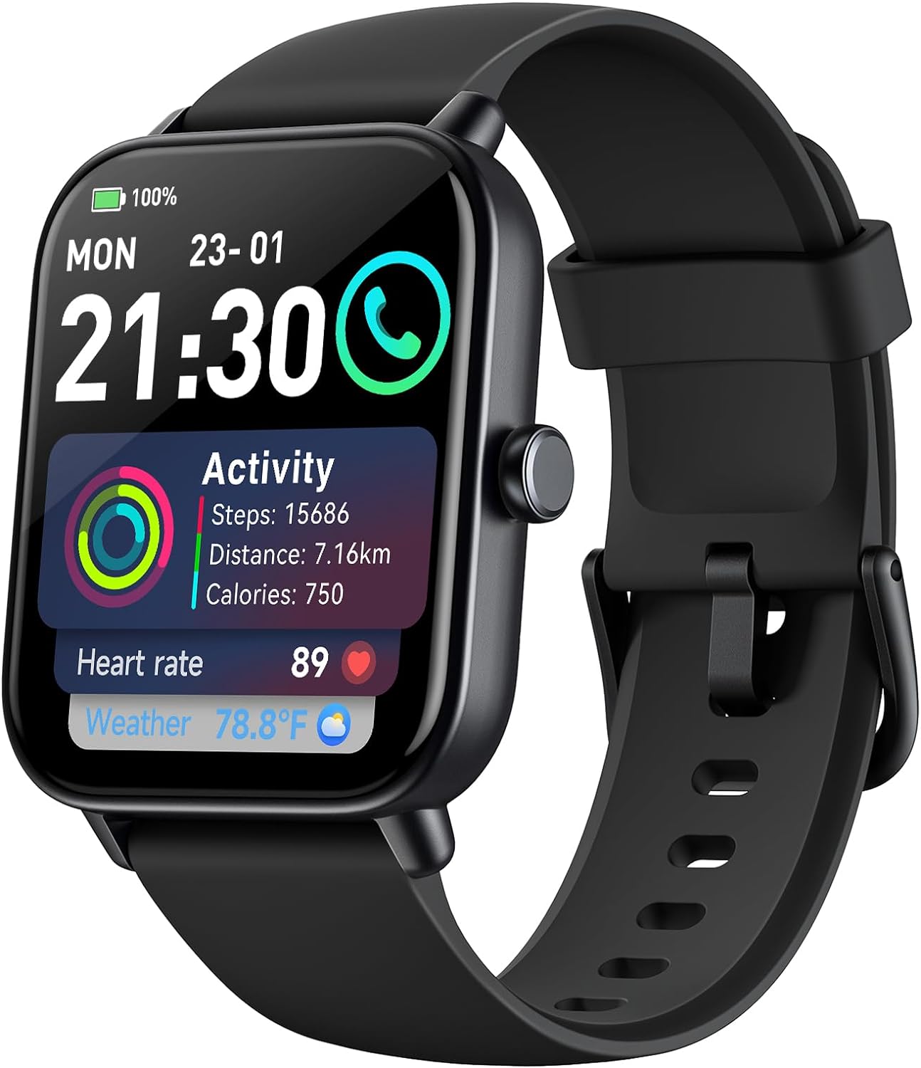 aeac Smart Watches for Men Women, 1.8" Alexa Built-in Fitness Tracker Watch for...