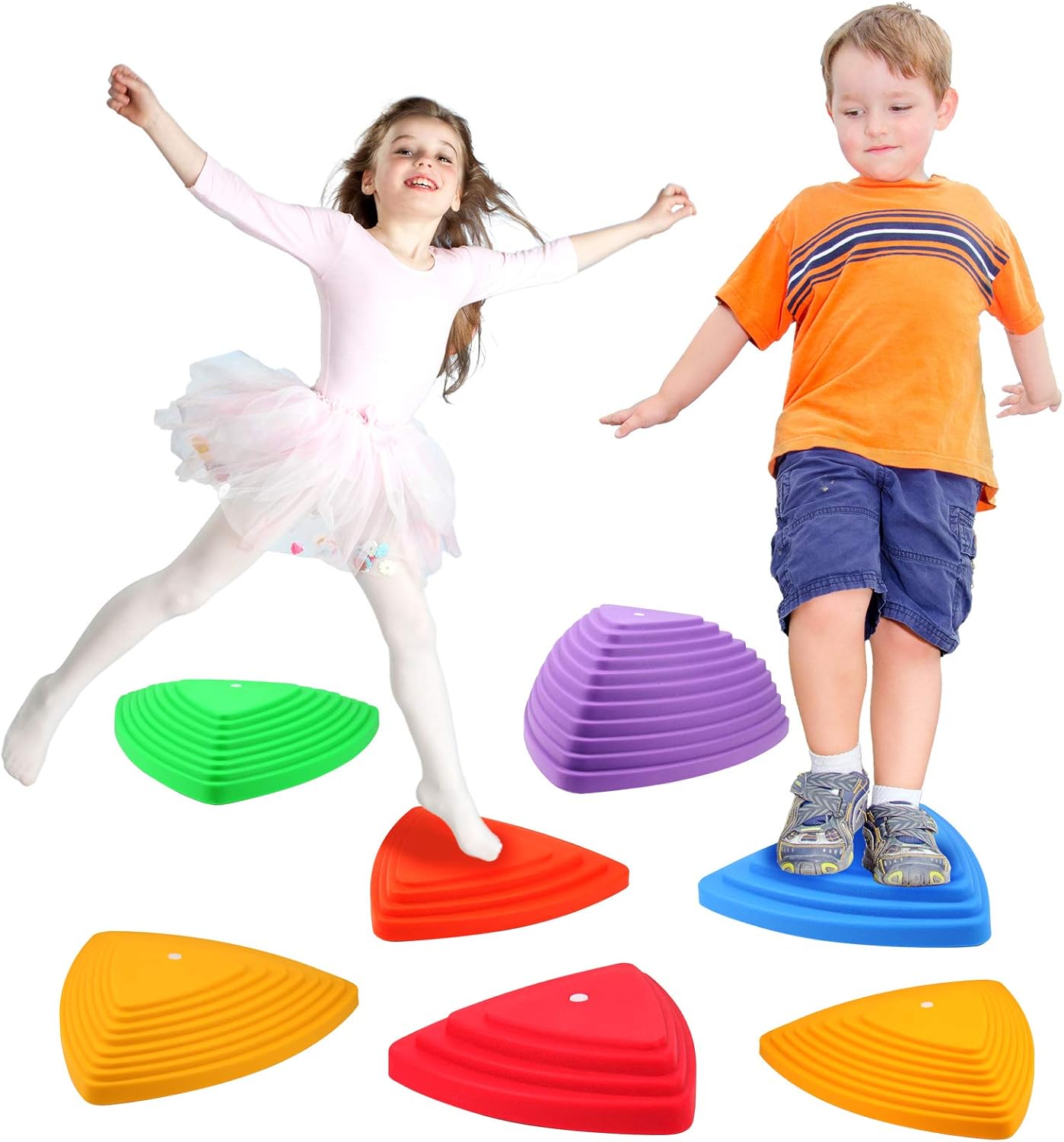 Gentle Monster Stepping Stones for Kids, Set of 6/8/11 PCS for Balance with Non-...