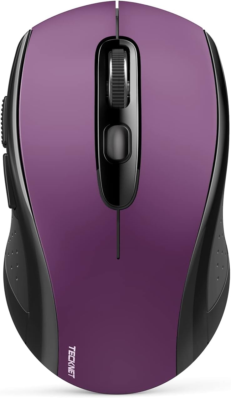 TECKNET Bluetooth Wireless Mouse, 2-in 1 Bluetooth 5.0 & 3.0 Mouse 2.4G Wireless...