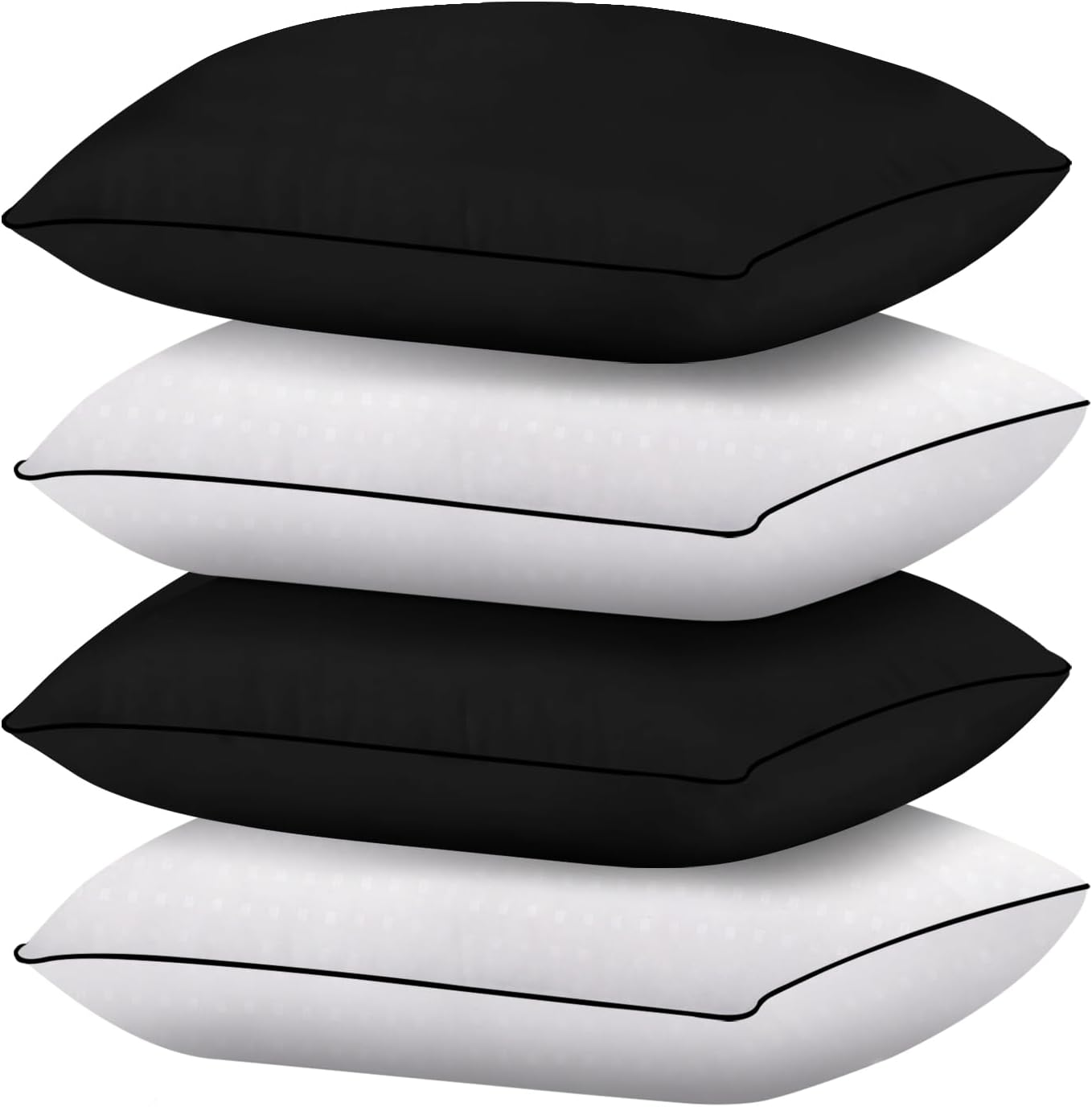 HIMOON Bed Pillows for Sleeping 4 pack,King Size Cooling Pillows Set of 4,Top-en...