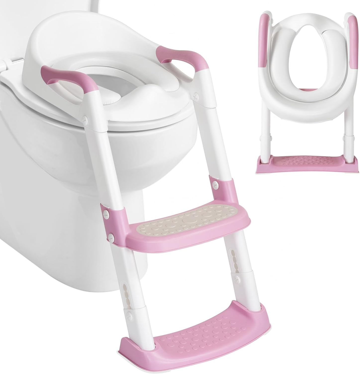 DEANIC Potty Training Toilet Seat, Toddler Toilet Seat and Step for Boys Girls,...