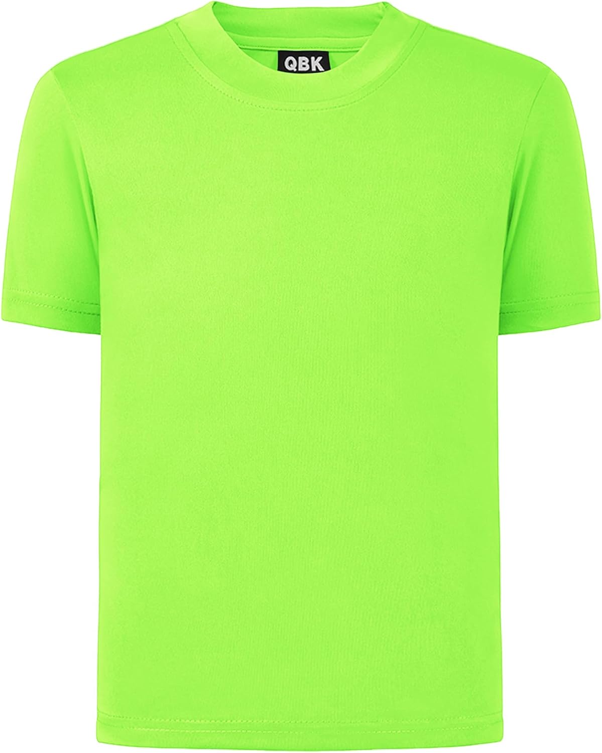QBK 4T to Youth Neon Shirt Kids UPF 50+ Dry Fit Athletic Short Sleeve T Shirts f...