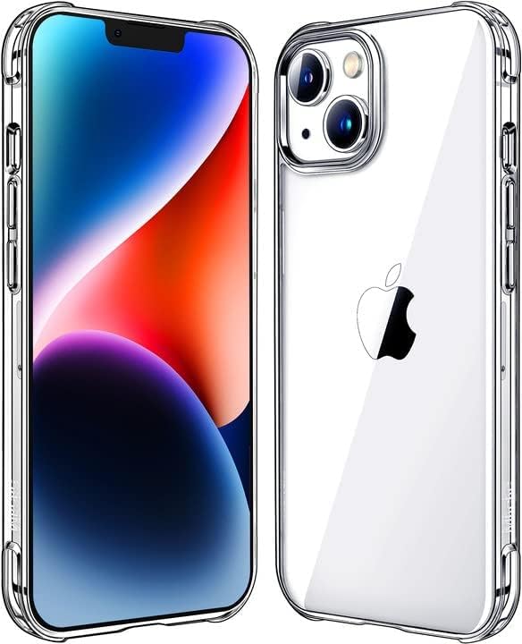 Mkeke for iPhone 14 Case for iPhone 13 Case Clear Transparent Shockproof Bumpers...