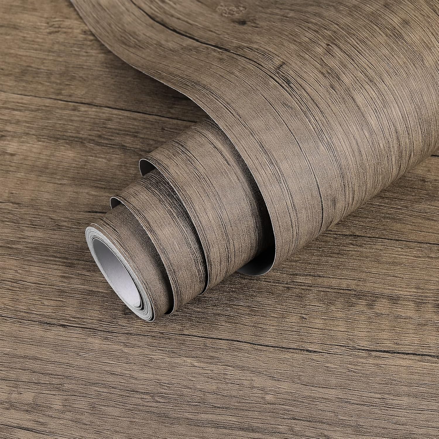 Decoroom Sticky Back Plastic Roll Wood Effect Vinyl Wrap Self Adhesive 40X300cm...