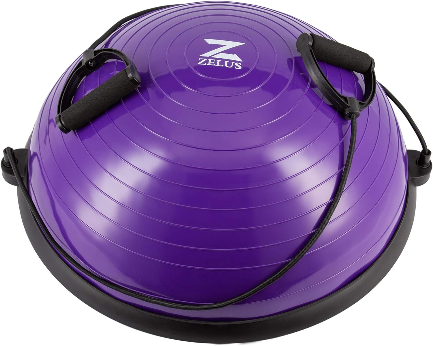 ZELUS Balance Ball Trainer with Resistance Bands and Foot Pump, Inflatable Yoga...
