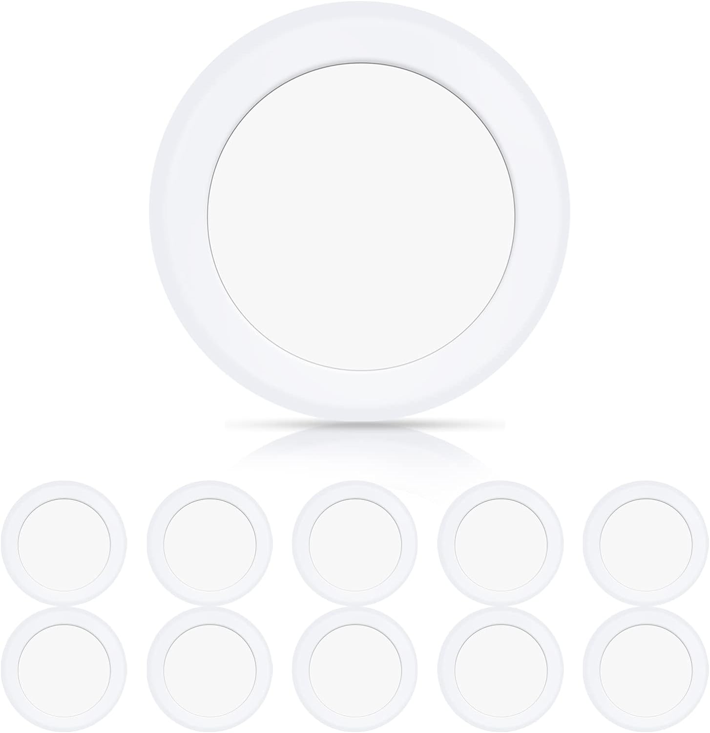 ECOELER 6in LED Disk Ceiling Light, 16.5W Dimmable...