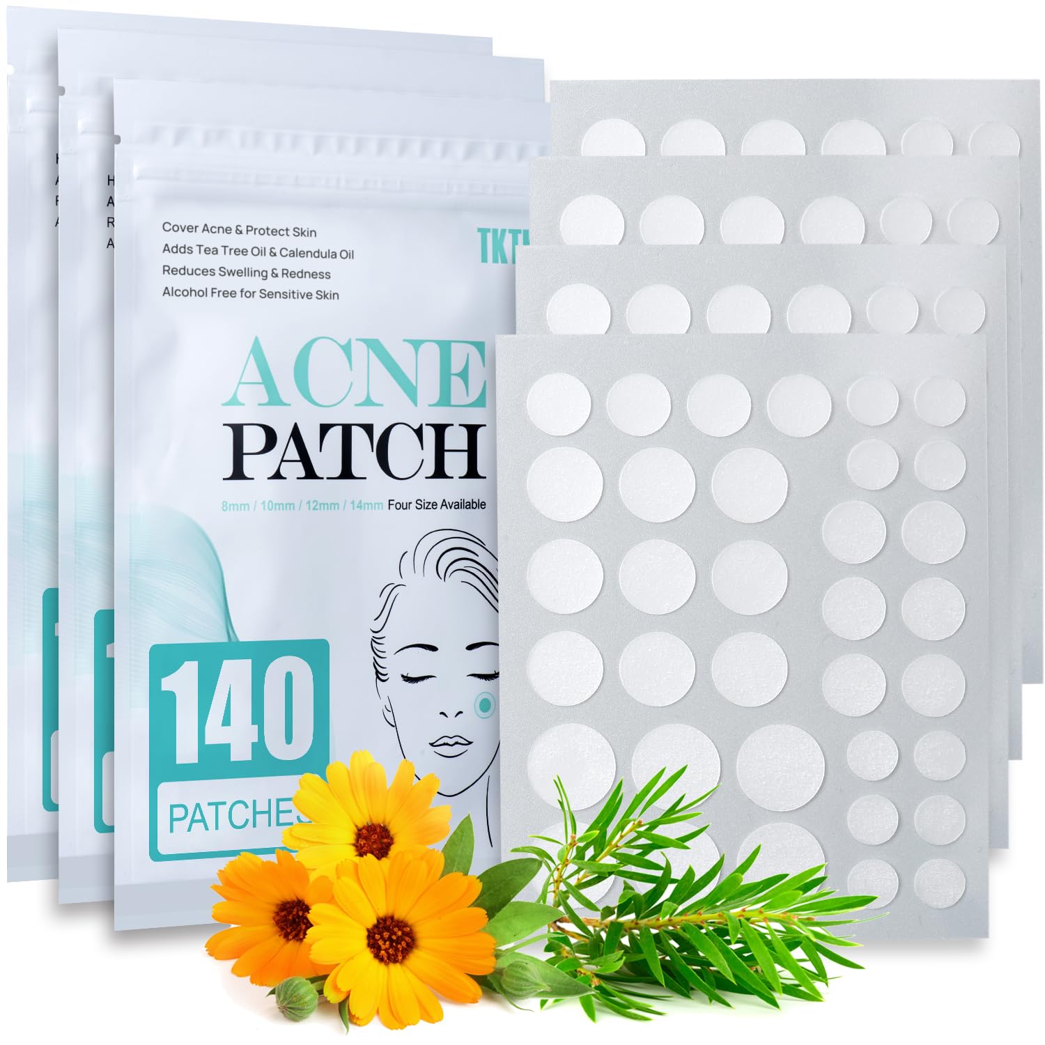 Acne Patch Pimple Patch, 4 Sizes 420 Patches Acne...