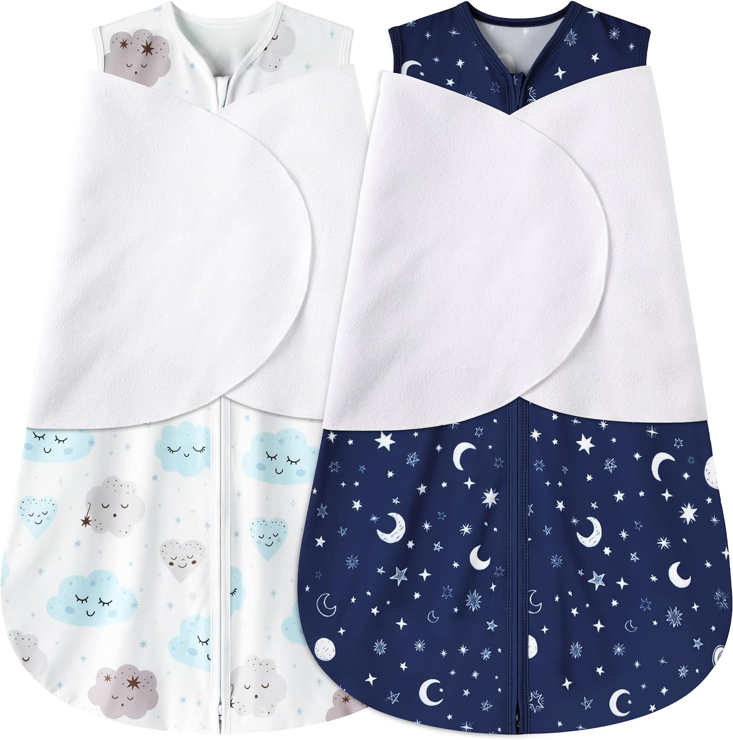Newborn Sleep Sack Baby Swaddle,6-12 Months,3-Way Adjustable Wearable Blanket,10...