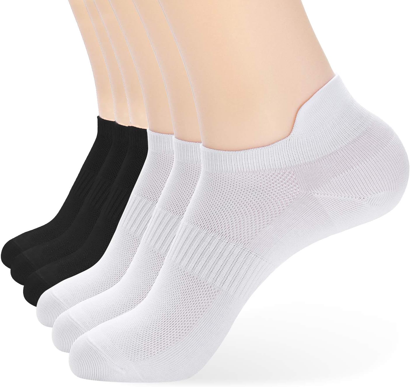 ATBITER Ankle Socks Womens and Men Thin Athletic Running Low Cut No Show Socks W...