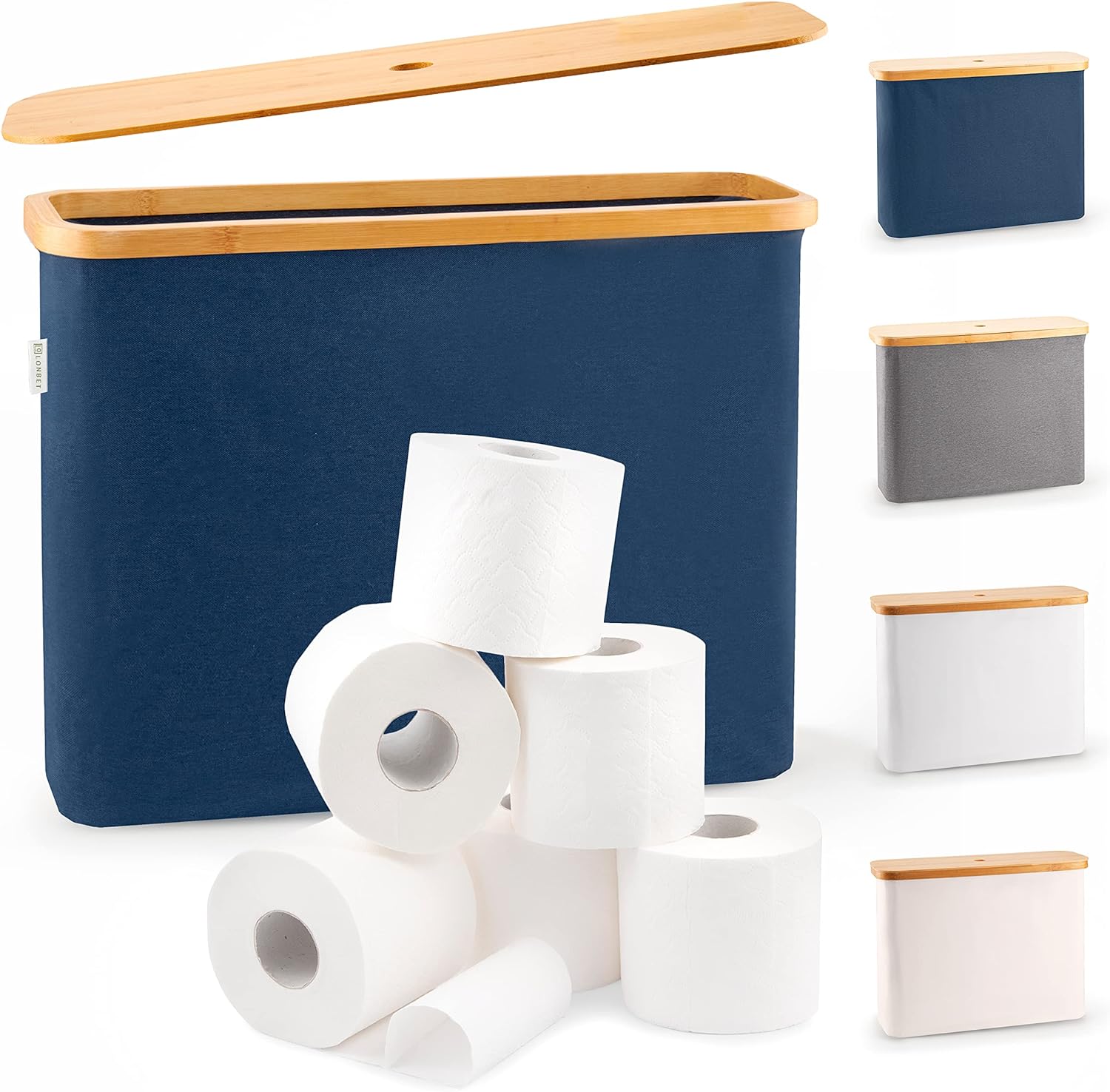 Lonbet - Toilet Paper Basket - Toilet Paper Storage - The Ultimate Bathroom Orga...