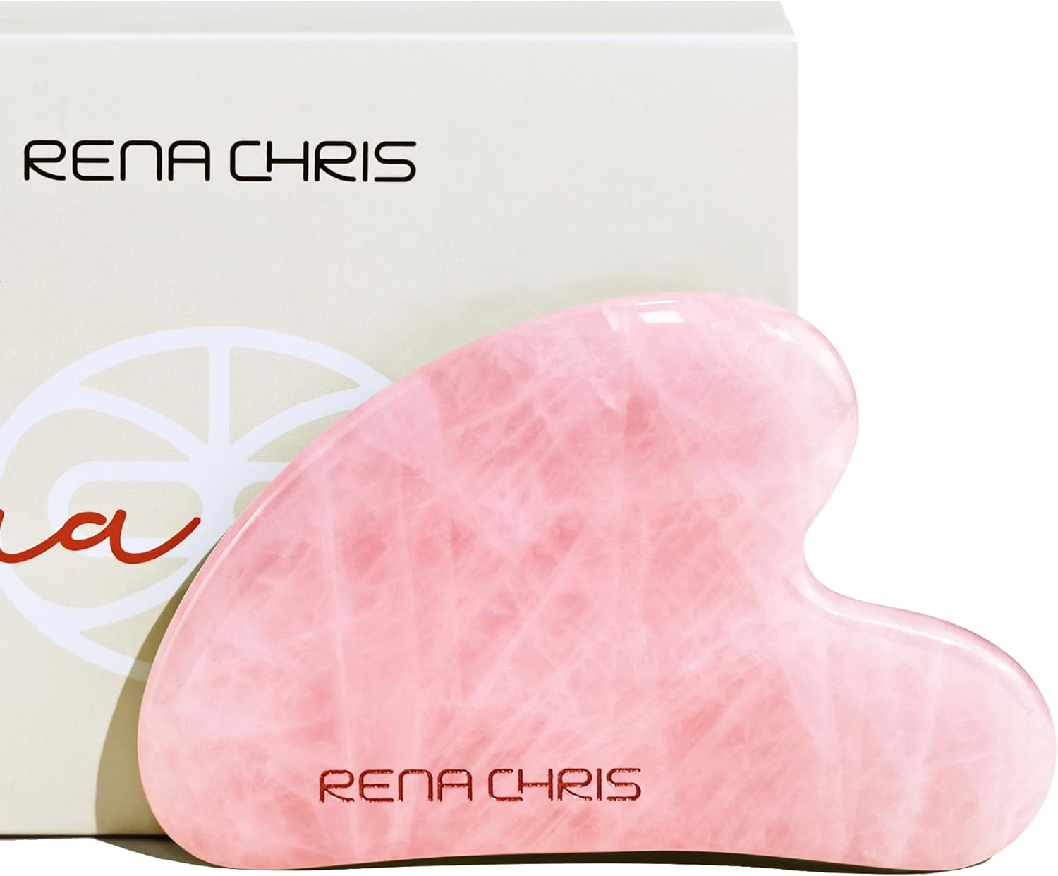 Rena Chris Gua Sha Facial Tools, Natural Jade Ston...