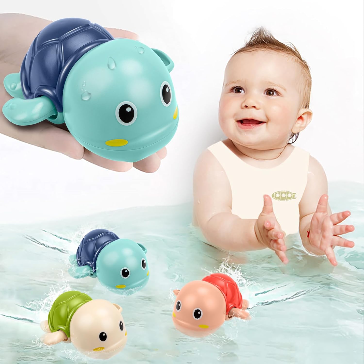 Bath Toys for Toddlers 1-3 Year Old Boys Gifts,Swi...