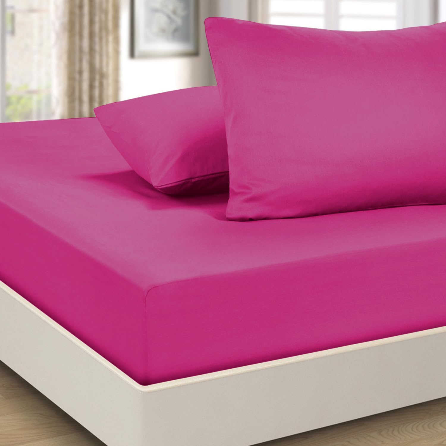 Imperial Rooms Double Fitted Sheet 40cm/16" - Brus...