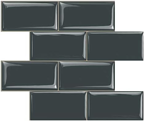 STICKGOO Peel and Stick Subway Tile, Stick on Tiles Backsplash for Kitchen & Bat...