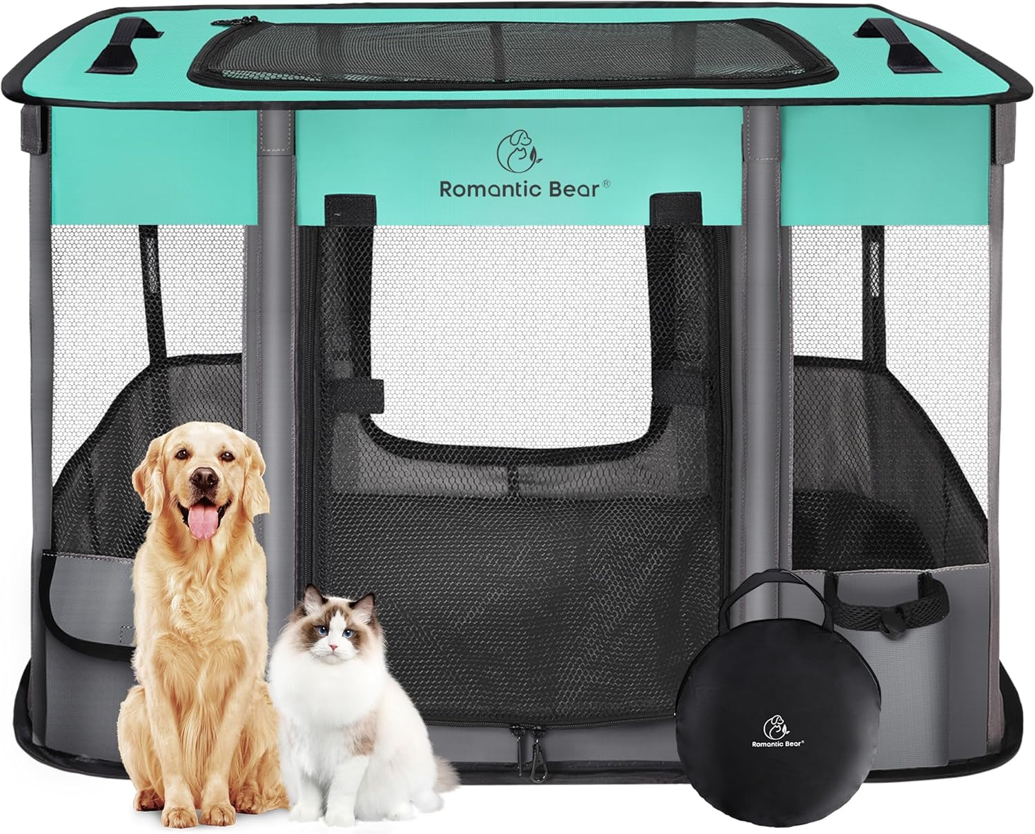 Dog Playpen,Pet Playpen,Foldable Dog Cat Playpens,Portable Exercise Kennel Tent...