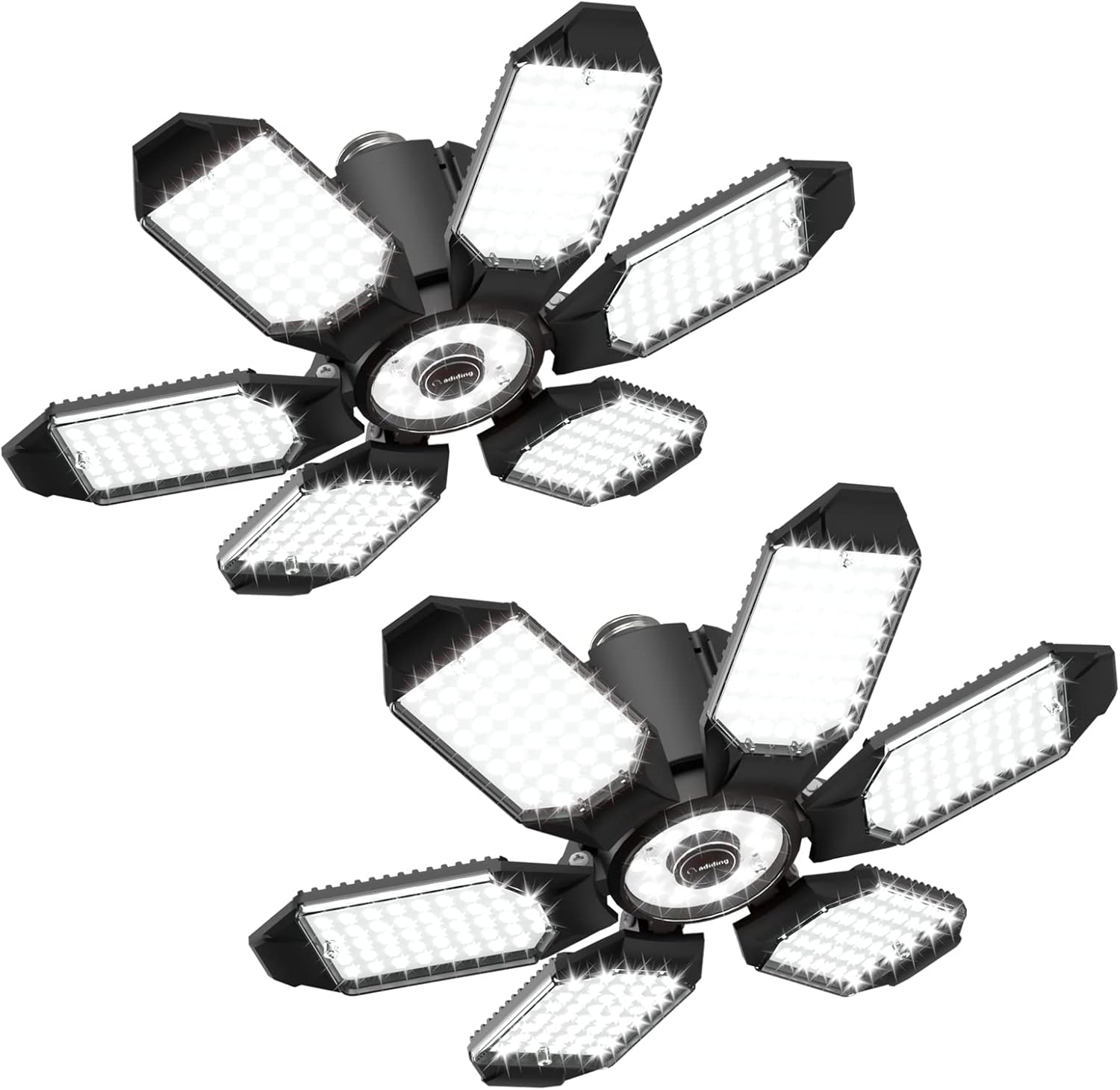 Adiding LED Garage Light - 2 Pack Bright 20000LM L...