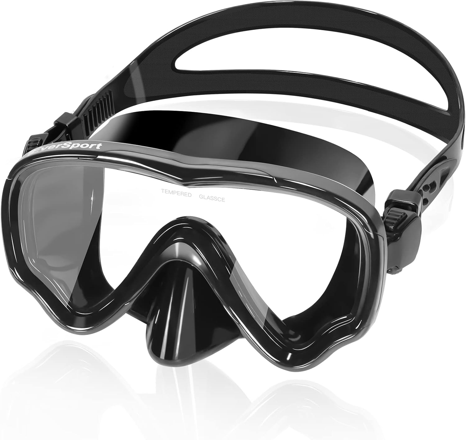 EverSport Swim Goggles Adult with Nose Cover, Clear Diving Mask Wide View No Blu...