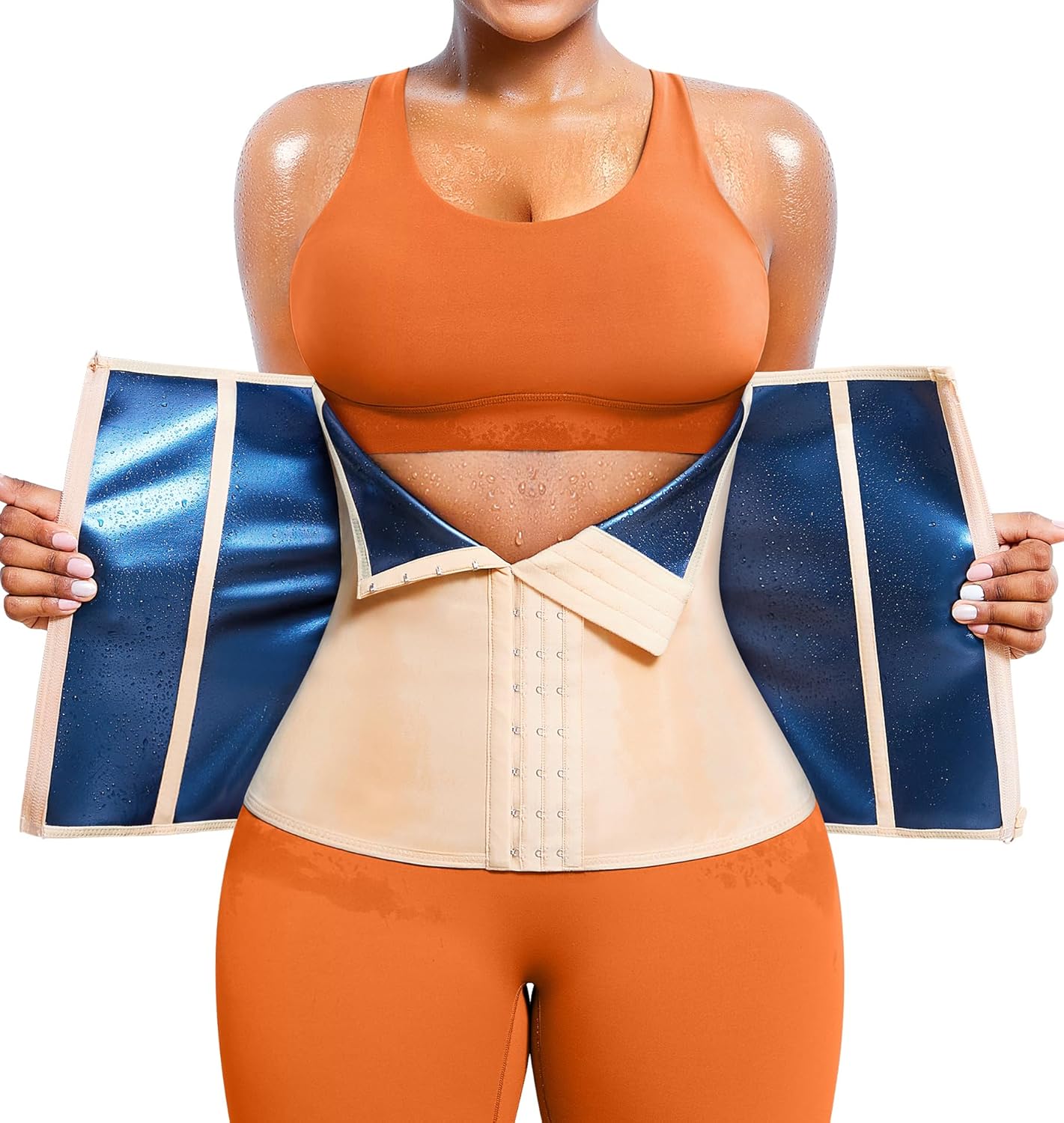 TrainingGirl Women Waist Trainer Trimmer Corset Weight Loss Tummy Wrap Workout B...