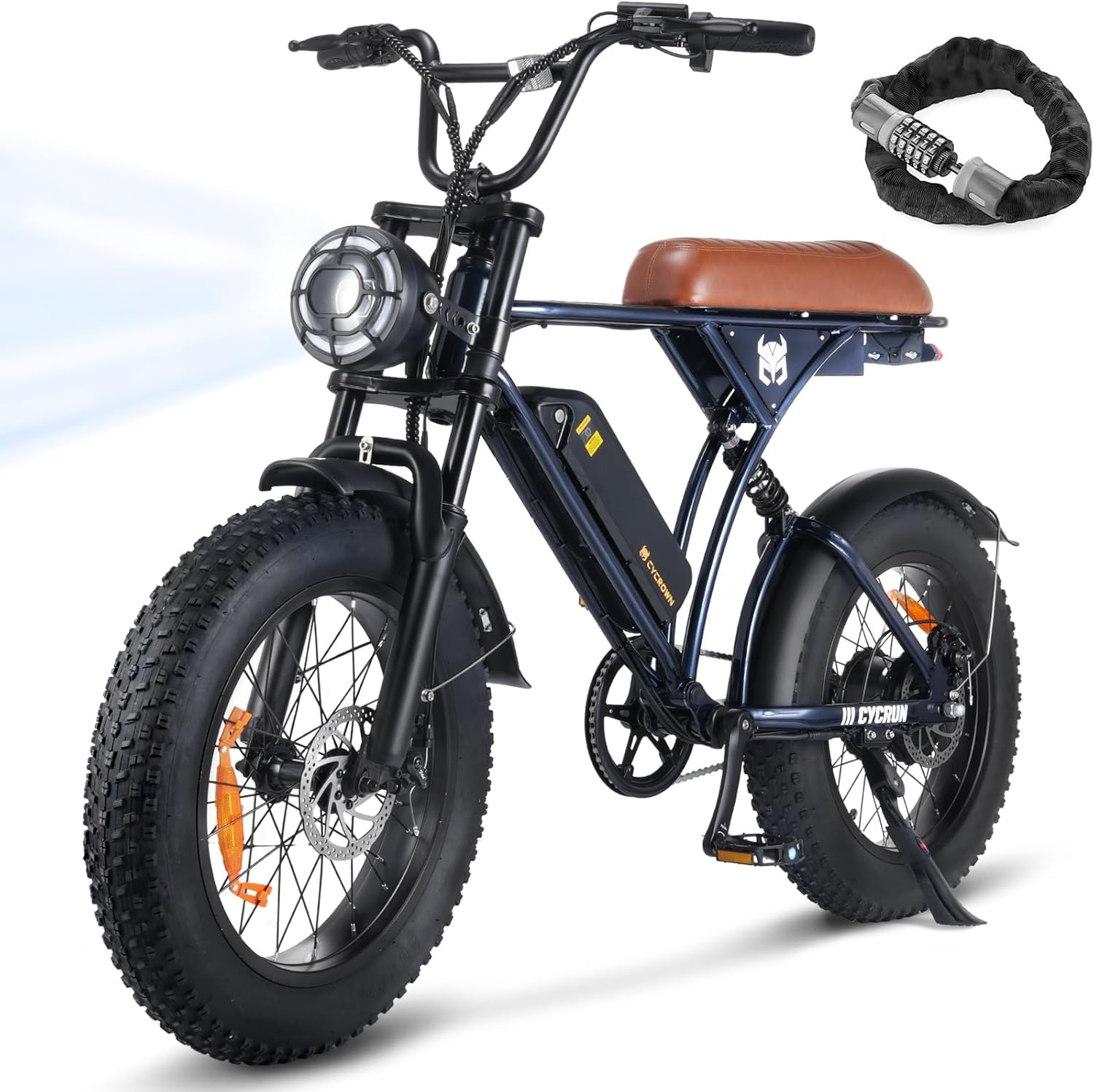 CycRun Electric Bike for Adults 750W Motor with 374.4WH Battery, 20MPH 55Miles M...